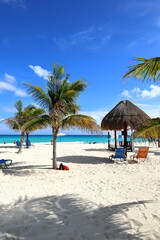 Obraz na płótnie Canvas Beautiful beach in Cancun, Mexico