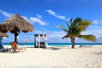 Beautiful beach in Cancun, Mexico