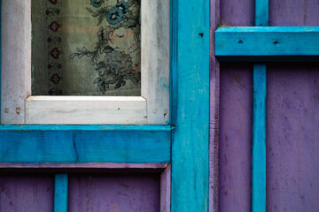 old wooden window