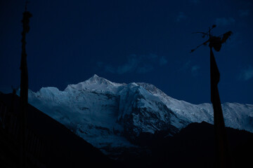 snow covered himalayan mountain