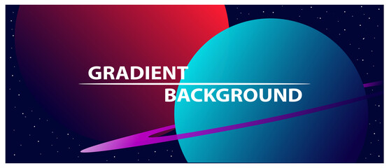 Trendy abstract templates for banners, posters. Contemporary gradient design.  Modern background.