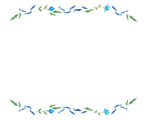 マンタと魚のフレーム