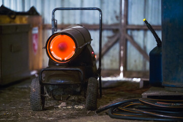 Large heater in barn © Michael