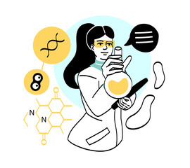 Scientific researches concept