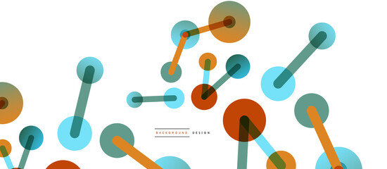 Network concept abstract background. Dots connection. Big data idea. Business template for wallpaper, banner, background or landing