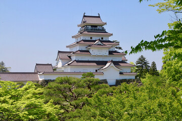 会津鶴ヶ城・天守閣（福島県・会津若松市）