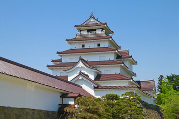 会津鶴ヶ城・天守閣（福島県・会津若松市）