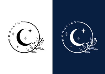 The moonlight logo is suitable for all business symbols.
