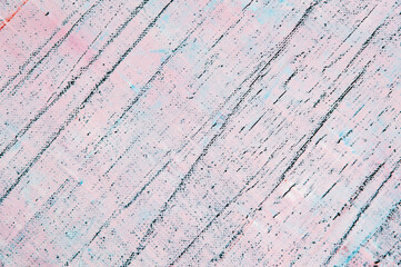 abstract grunge background: rough linen canvas thinly coated with light tinted primer, short focus, blur. Temporary object.