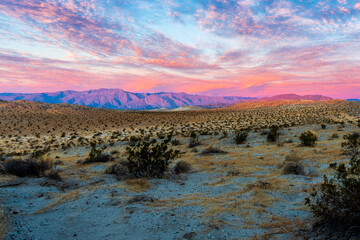 sunrise over the Southwester Desert Mountains