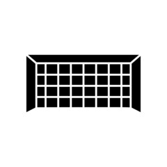 Soccer goal icon vector. sport , soccer. solid icon style. simple design editable. Design simple illustration