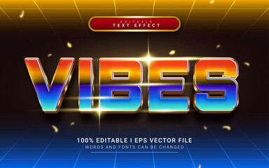 vibes 3d editable text effect
