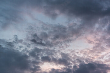 Fototapeta na wymiar Gray clouds like in Montana.