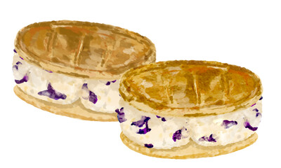 raisin butter cookie sandwich
