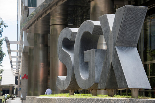 Sign of SGX, Singapore Exchange Limited, located in Singapore