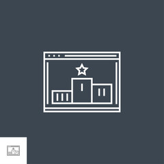 Website Ranking Line Icon