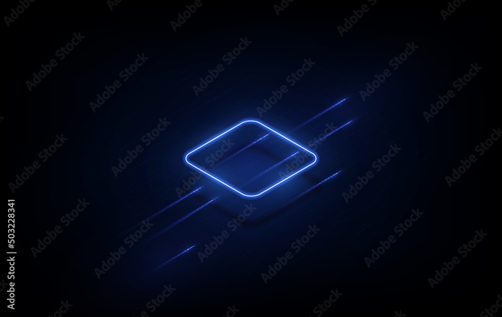 Poster abstract technology chip processor background circuit board and html code,3d illustration blue techn
