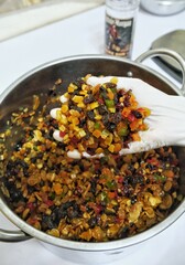 Fruit cake for Christmas festival