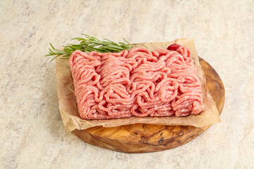 Raw beef minced meat for cooking