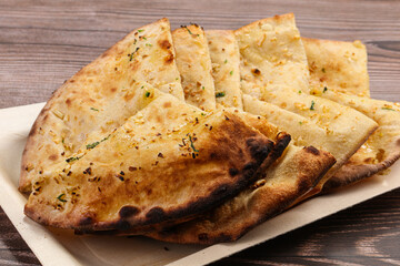 Indian tandoori bread - Garlic naan