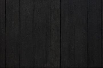 black wooden background and texture. black timber wall.