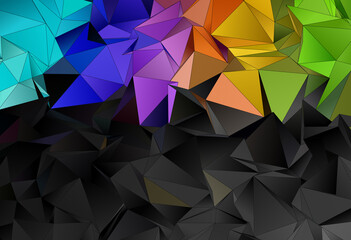 Abstract Low-Poly background. triangulated texture. Design 3d. Polygonal geometrical pattern. Triangular modern style
