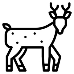 deer line icon