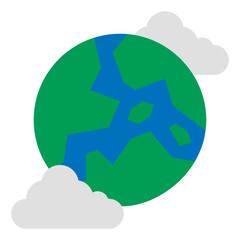 earth flat icon