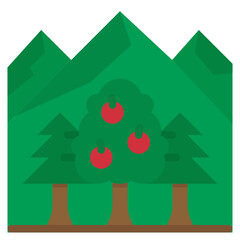 forest flat icon