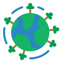 world flat icon