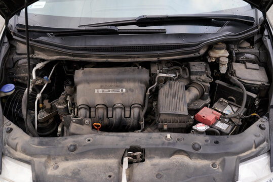 Black Honda Civic Engine