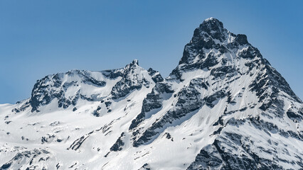 Fototapeta na wymiar Snow covered mountain