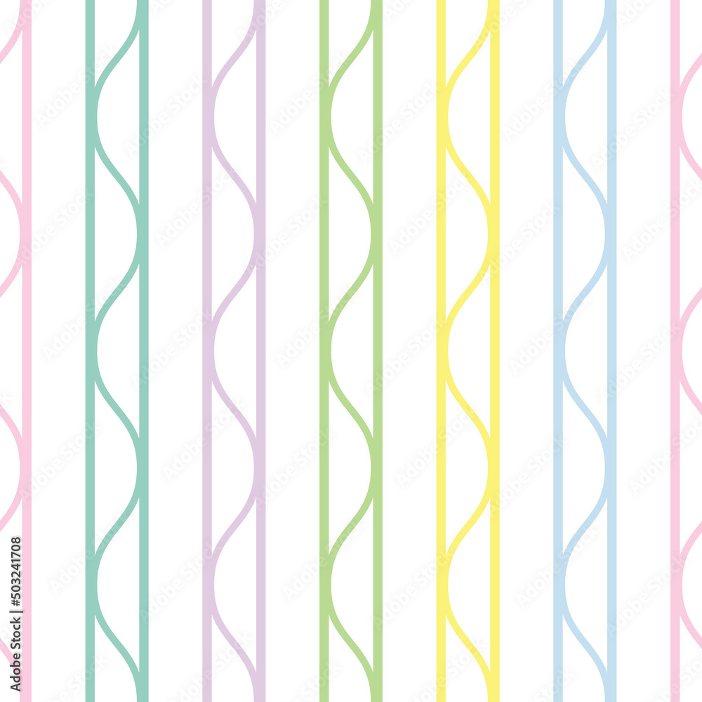 Poster Cute geometric repeat pattern, abstract vector design