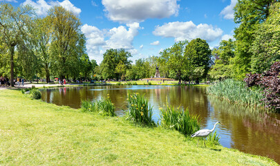 Vondelpark, Amsterdam, Holland; May 7th, 2022 - A general view of Vondelpark in Amsterdam, Holland.