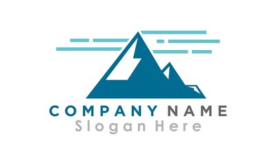 icon mountain logo adventure