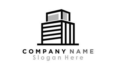 modern architecture building logo vector
