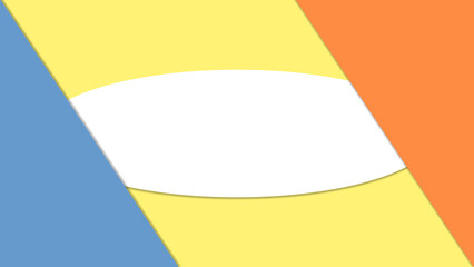 Illustrazione 3D. Grafica. Geometrie colorate per inserimento testo.