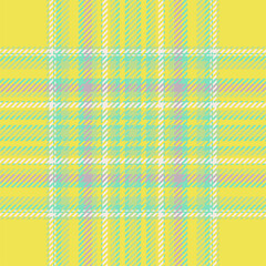 Plaid check pattern. Seamless fabric texture. Tartan textile print.