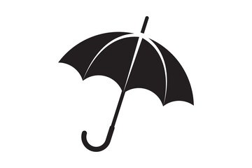 Umbrella rain protection vector icon. Parasol for rainy day protect. - obrazy, fototapety, plakaty