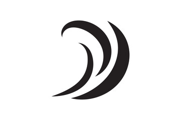 Sea icon wave illustration vector design. Ocean logo graphic element. Aqua symbol.