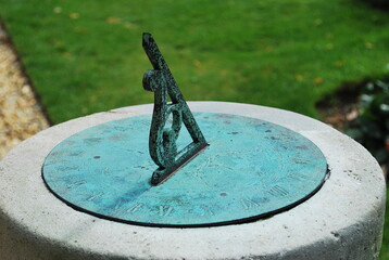 sundial in the garden, England, UK, 2010