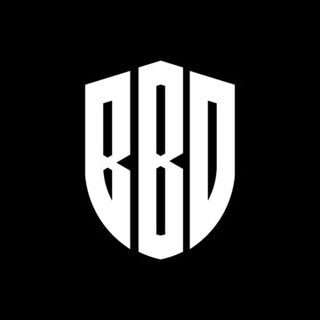 BBD letter logo design. BBD modern letter logo with black background. BBD creative  letter logo. simple and modern letter logo. vector logo modern alphabet font overlap style. Initial letters BBD  