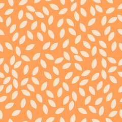 Flower leaf fashion design, natural ornament seamless pattern,  textile background vector illustration