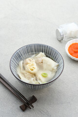 Yummy Wonton Soup (dumpling soup) or Pangsit Kuah