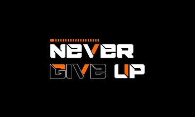 Never give up text effect fully editable