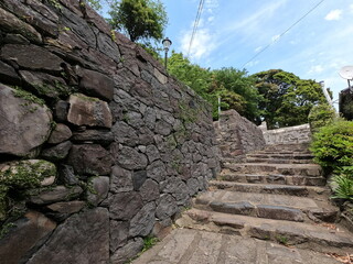 オランダ商館の塀、長崎