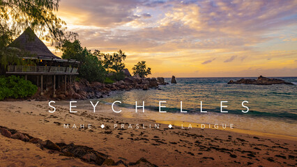 The Islands of Mahe, Praslin and La Digue in the Seychelles, Indian Ocean