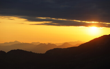 Fototapeta na wymiar Sonnenaufgang im Alpstein
