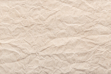 Crumpled paper background texture. Brown paper background