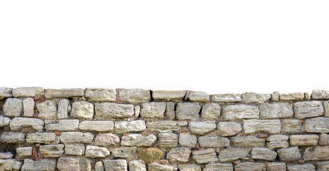 old stone wall texture background, front view